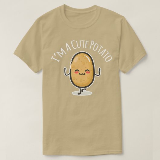 Ich bin eine Niedliche Kartoffelspucke T-Shirt (Design vorne)
