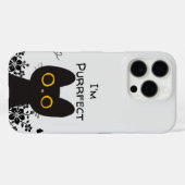 Ich bin eine Niedliche schwarze Katze Case-Mate iPhone Hülle (Rückseite (Horizontal))