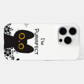 Ich bin eine Niedliche schwarze Katze Case-Mate iPhone Hülle (Rückseite (Horizontal))