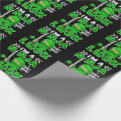 Ich bin eine Ninja, die ich nicht zum Glück des St Geschenkpapier (Ecke)