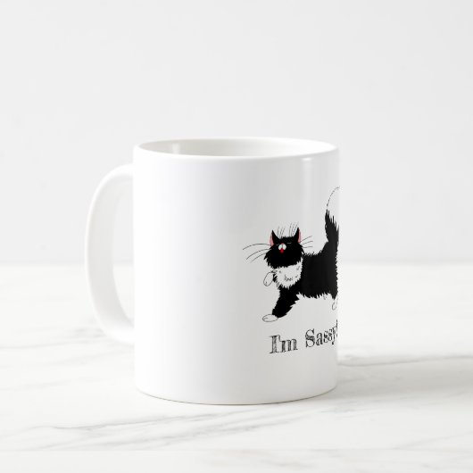 Ich bin eine nüchterne Tasse (Vorderseite Links)