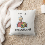 Ich bin eine Oma-Oma und ein Baby-Geschenk Kissen (Decke)