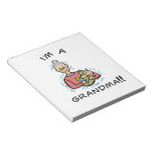 Ich bin eine Oma-Oma und ein Baby-Geschenk Notizblock (angewinkelt)