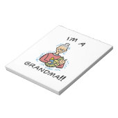 Ich bin eine Oma-Oma und ein Baby-Geschenk Notizblock (Rotiert)