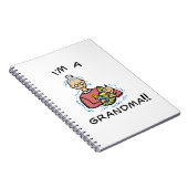 Ich bin eine Oma-Oma und ein Baby-Geschenk Notizblock (Rechte Seite)