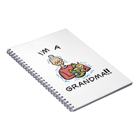 Ich bin eine Oma-Oma und ein Baby-Geschenk Notizblock (Rechte Seite)