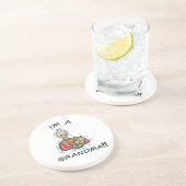 Ich bin eine Oma-Oma und ein Baby-Geschenk Sandstein Untersetzer (Seite)