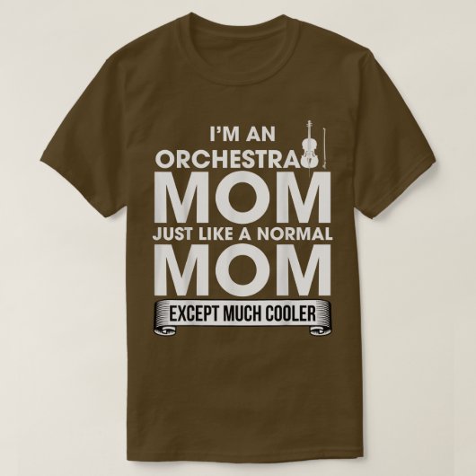 Ich bin eine Orchestra Mama Funny Gift T-Shirt (Design vorne)