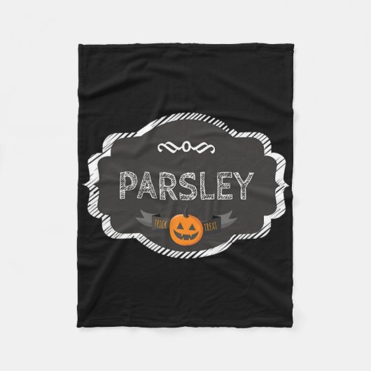 Ich bin eine Parsley Spice Matching Halloween Funn Fleecedecke (Vorderseite)