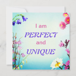 Ich bin eine perfekte und einzigartige Affirmation