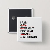 ICH BIN EINE PERSON BUTTON (Vorne & Hinten)