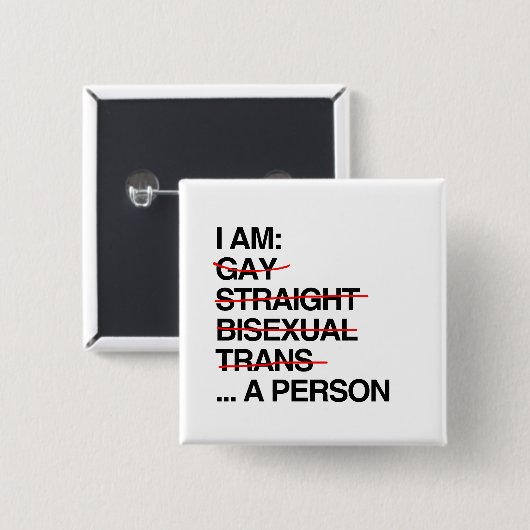 ICH BIN EINE PERSON BUTTON (Vorne & Hinten)