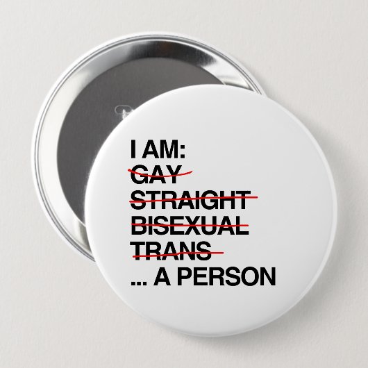 ICH BIN EINE PERSON BUTTON (Vorne & Hinten)