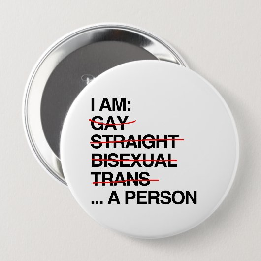 ICH BIN EINE PERSON BUTTON (Vorne & Hinten)