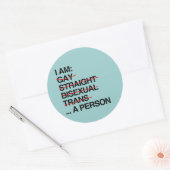 ICH BIN EINE PERSON RUNDER AUFKLEBER (Umschlag)