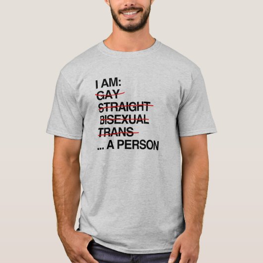 ICH BIN EINE PERSON T-Shirt (Vorderseite)