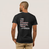 ICH BIN EINE PERSON T-Shirt (Schwarz voll)