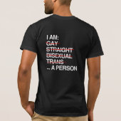ICH BIN EINE PERSON T-Shirt (Rückseite)