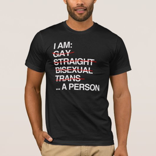 ICH BIN EINE PERSON T-Shirt (Vorderseite)