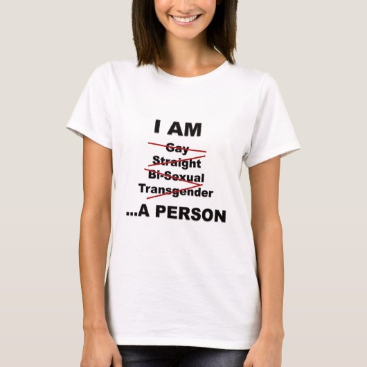 Ich bin eine Person T-Shirt (Vorderseite)