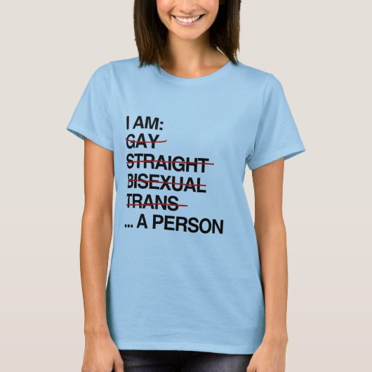 ICH BIN EINE PERSON T-Shirt (Vorderseite)