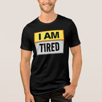 Ich bin eine Personalisierte Witzbotschaft Tri-Blend Shirt