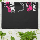 Ich bin eine phantastische Iguana-Mutter Geschirrtuch (Gefaltet)