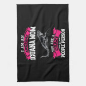 Ich bin eine phantastische Iguana-Mutter Geschirrtuch (Vertikal)