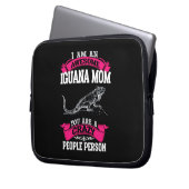 Ich bin eine phantastische Iguana-Mutter Laptopschutzhülle (Vorderseite Links)