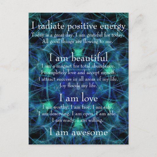 Ich bin eine phantastische Postkarte (Vorderseite)