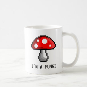 Ich bin eine Pilz-Pixel-Pilz-Tasse Kaffeetasse