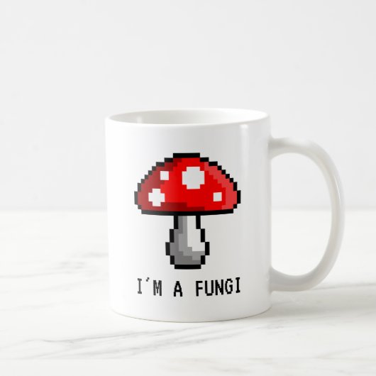 Ich bin eine Pilz-Pixel-Pilz-Tasse Kaffeetasse (Rechts)