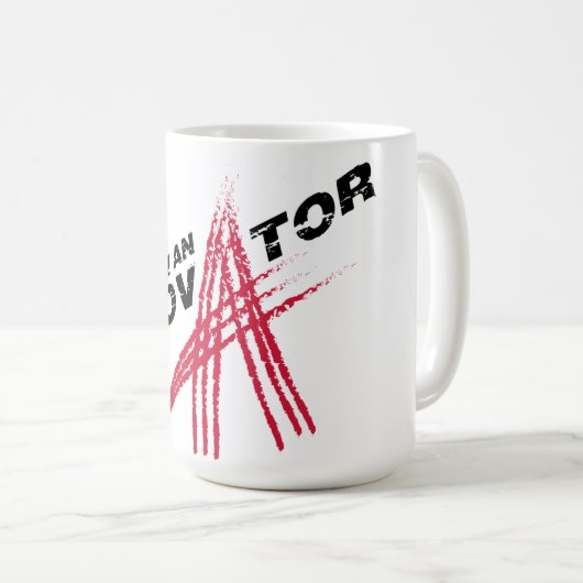 Ich bin eine Pionier-Tasse Kaffeetasse (VorderseiteRechts)