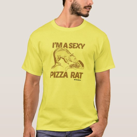 Ich bin eine Pizza-Ratte T-Shirt (Vorderseite)