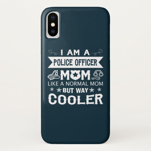 Ich bin eine Polizei-Offizier-Mama Case-Mate iPhone Hülle (Rückseite)