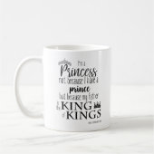 Ich bin eine Prinzessin Mug Kaffeetasse (Links)
