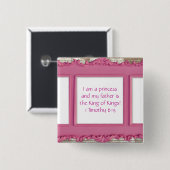 Ich bin eine Prinzessin und mein Vater ist der Button (Vorne & Hinten)