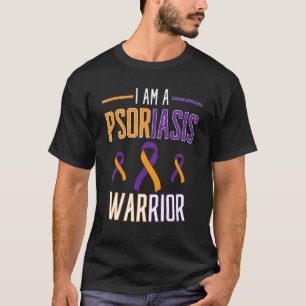 Ich bin eine Psoriasis Warrior Awareness Orange Li T-Shirt