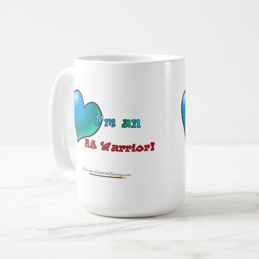 Ich bin eine RA-Krieger-Tasse Kaffeetasse (Vorderseite Links)