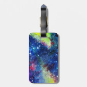 Ich bin eine räumliche Galaxiemalerei des Gepäckanhänger (Rückseite vertikal)