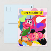Ich bin eine Raupe, so bunt Postkarte (Vorne/Hinten)
