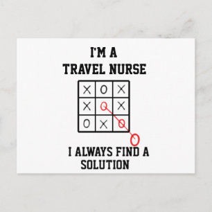 Ich bin eine reisende Krankenschwester, ich finde  Postkarte