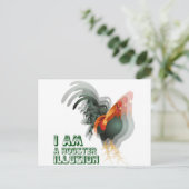 Ich bin eine Roostertäuschung Postkarte (Stehend Vorderseite)