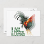 Ich bin eine Roostertäuschung Postkarte (Vorne/Hinten)