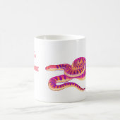 Ich bin eine rosa Schlange Kaffeetasse (Mittel)