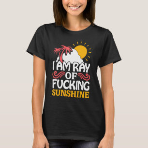 Ich bin eine Runde Sonnenschein Sommer Reisen Stra T-Shirt