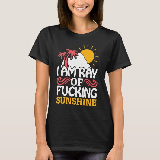 Ich bin eine Runde Sonnenschein Sommer Reisen Stra T-Shirt (Vorderseite)