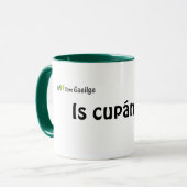 Ich bin eine Schale Iren Gaeilge SprachTasse Tasse (Vorderseite Links)