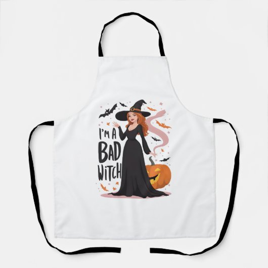 Ich bin eine schlechte Hexe Schürze (Vorderseite)