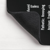 Ich bin eine schöne Depression, Bewusstsein für ps Mousepad (Ecke)